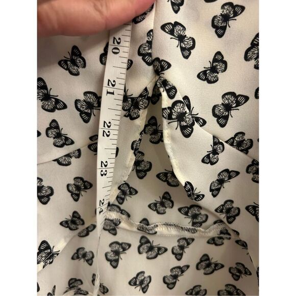 Karen Kane butterfly Sleeveless Blouse size L fairycore garden spring - Picture 6 of 7